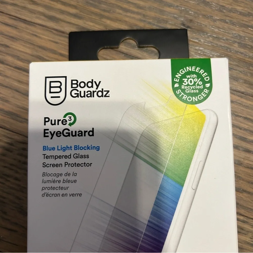 Body guardz blue light blocking tempered glass screen protector iPhone 13 mini